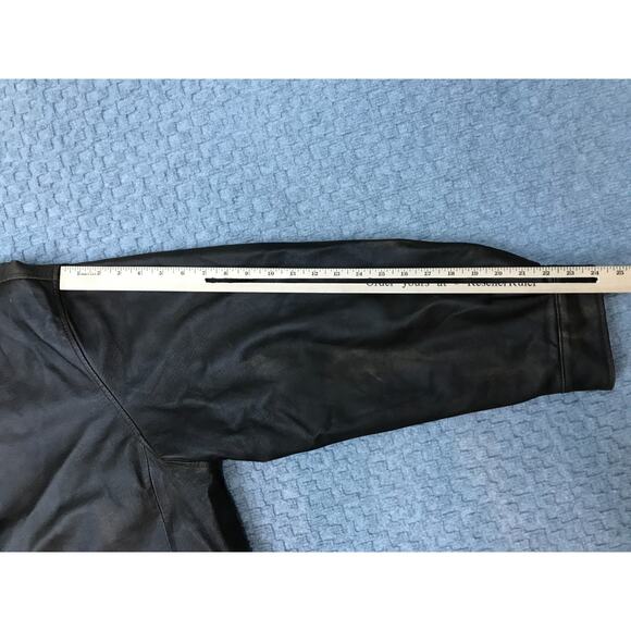 Austin Clothing Co Leather Jacket Mens XL Brown Zip Bomber Pig Nappa Quilted - Picture 11 of 16